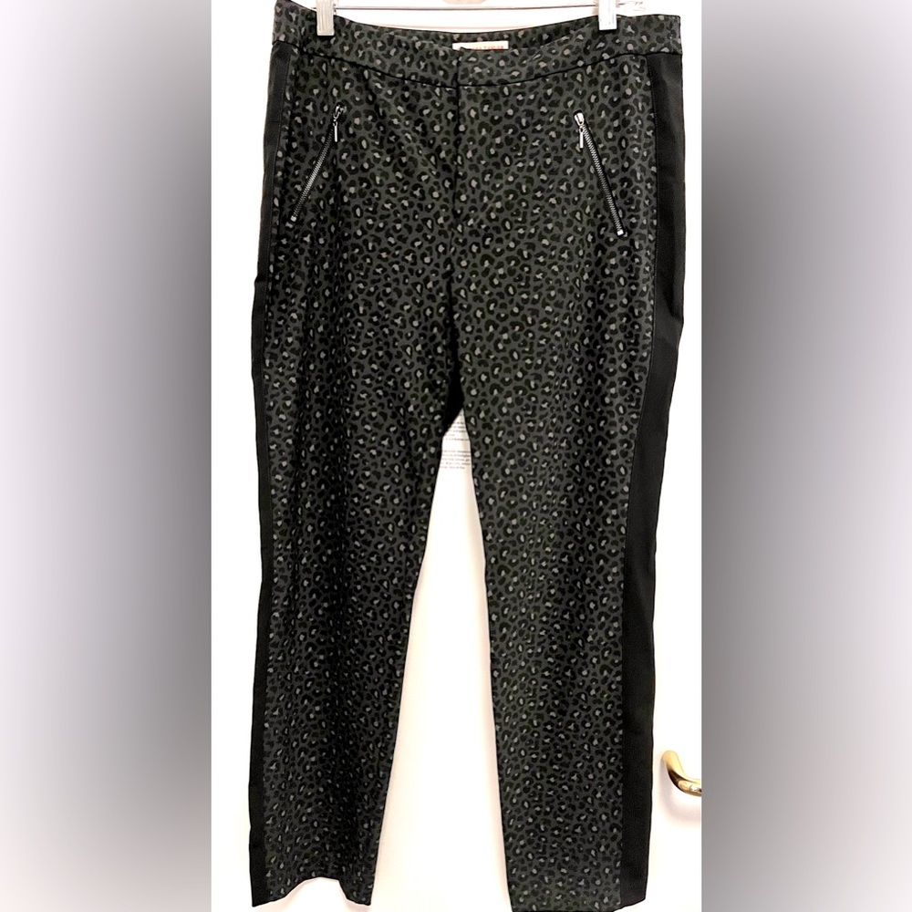 Rebecca Taylor Cheetah Print Stretch Pants. Sz 12